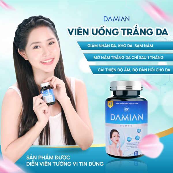 Viên uống trắng da Damian