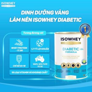 Dinh dưỡng trong Isowhey Diabetic