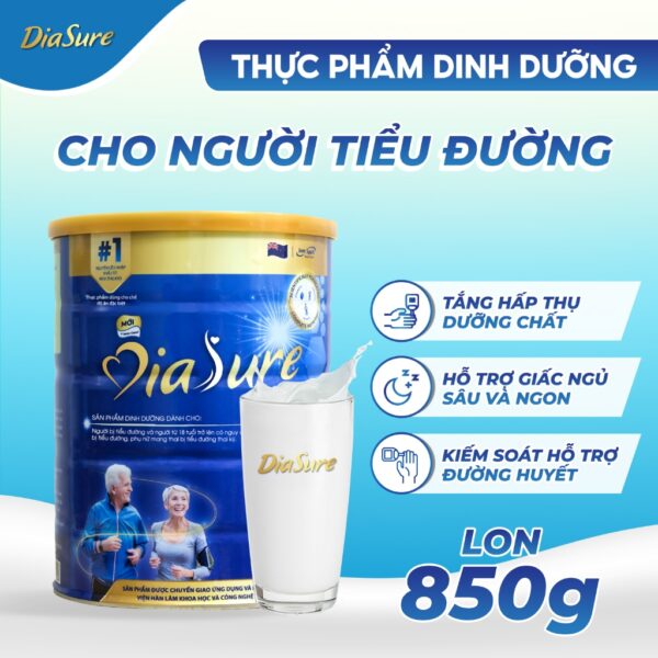 Diasure - Thực phẩm dinh dưỡng chuyên biệt cho người tiểu đường