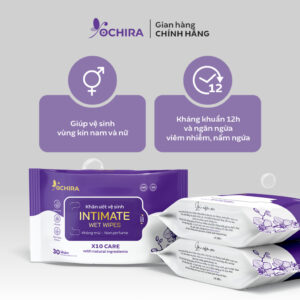 Khăn ướt vệ sinh vùng kín Khăn ướt vệ sinh vùng kín Ochira Intimate Wet Wipes