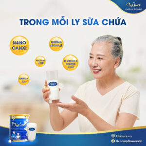 Hàm lượng dinh dưỡng trong mỗi ly Diasure