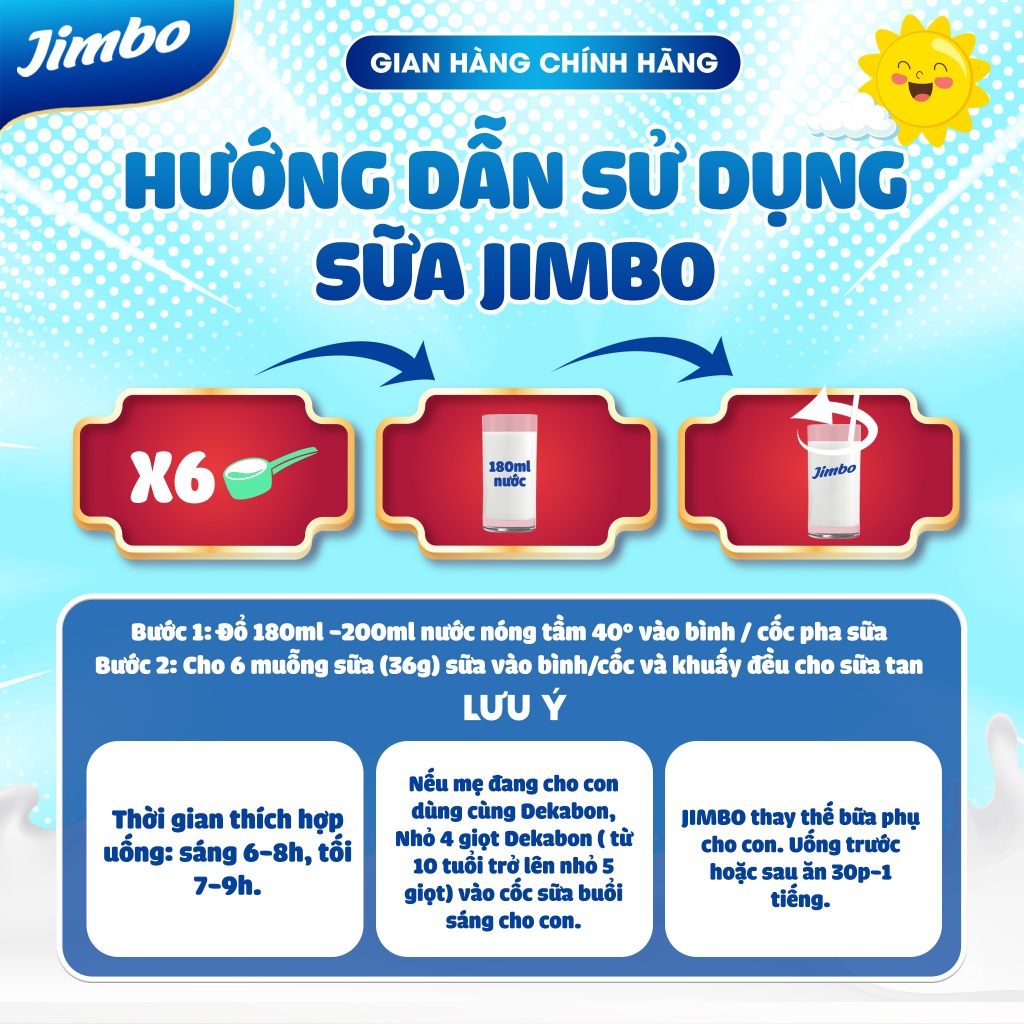 Hướng dẫn sử dụng Jimbo Gold