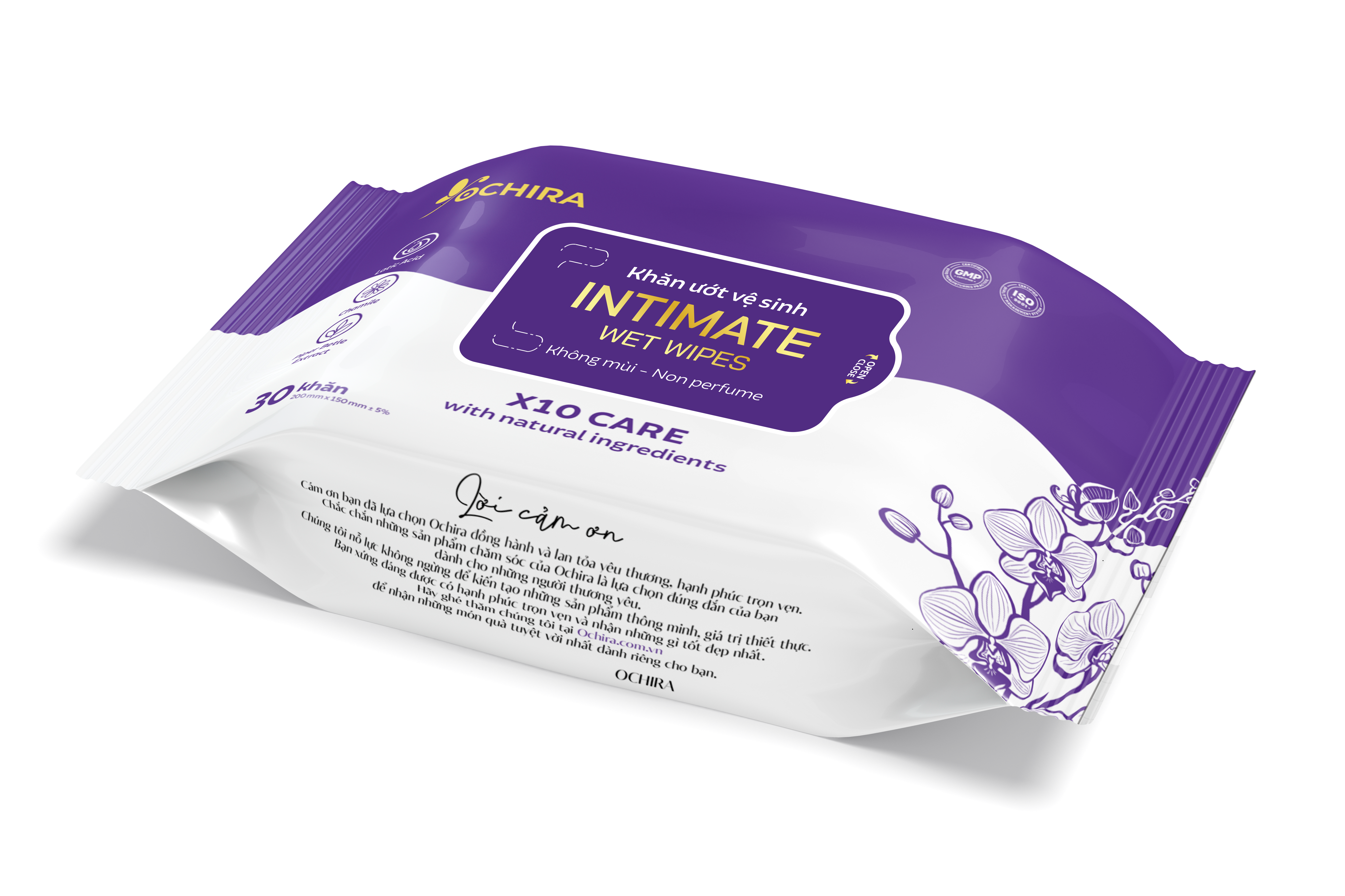 Khăn ướt vệ sinh vùng kín Ochira Intimate Wet Wipes